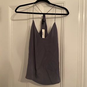 J Crew Silk Carrie Camisole- Gray